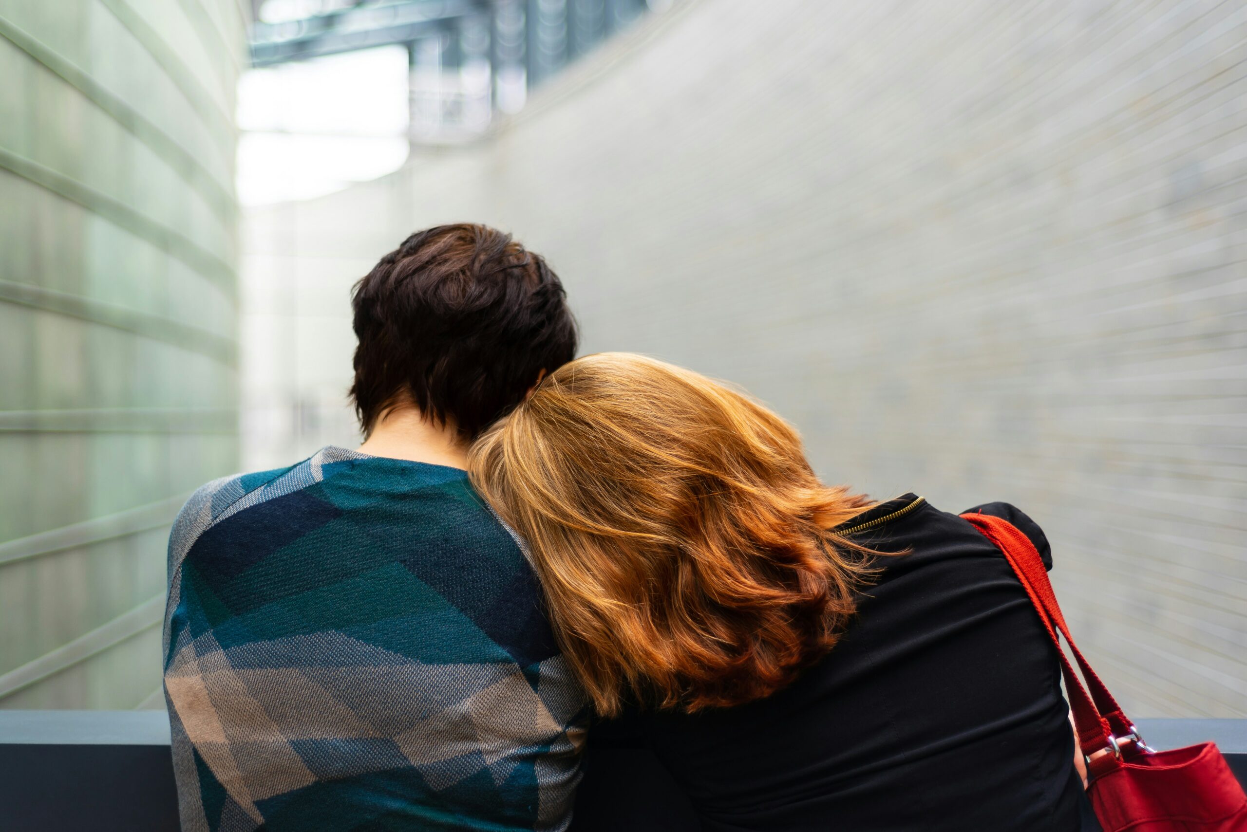 couple in a bench